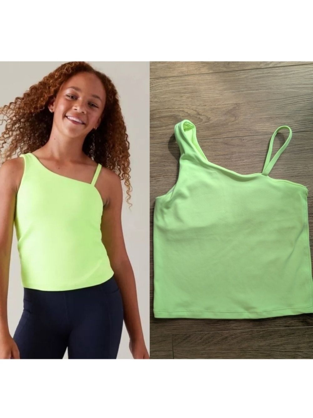 NEW! Athleta Girl | Stand Out Support Tank Lime Green
